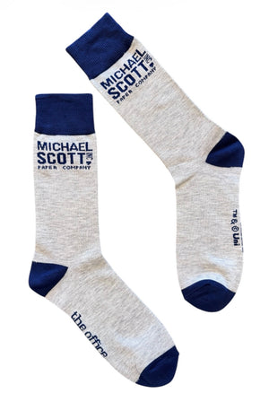 THE OFFICE TV SHOW Men’s MICHAEL SCOTT PAPER COMPANY Socks - Novelty Socks And Slippers