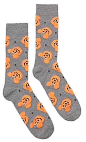 DISNEY Men’s HALLOWEEN Socks MICKEY MOUSE PUMPKINS - Novelty Socks And Slippers