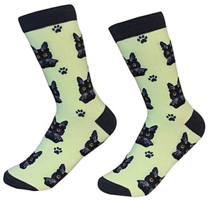 BLACK CAT Unisex Socks By E&S Pets CHOOSE SOCK DADDY, HAPPY TAILS, LIFE IS BETTER - Novelty Socks for Less