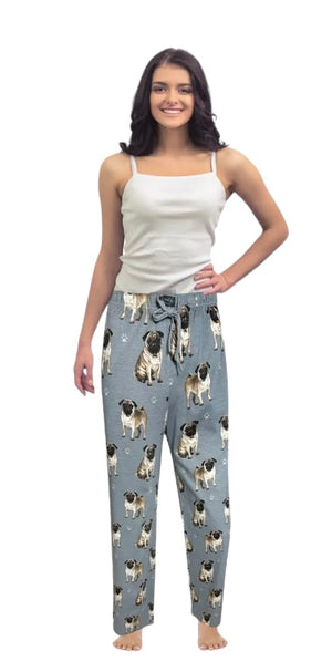 COMFIES UNISEX PUG DOG PAJAMA BOTTOMS E&S PETS (CHOOSE SIZE)