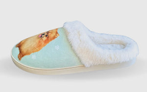 SNUGGS Memory Foam POMERANIAN Dog Non Slip Slippers By E&S Pets (Choose Size)