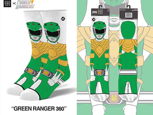 POWER RANGERS Men’s GREEN RANGER 360 Socks ODD SOX Brand - Novelty Socks for Less