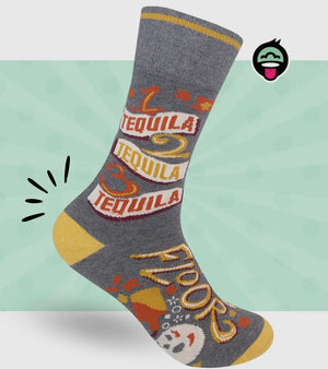 FUNATIC Brand Unisex TEQUILA Socks '1 TEQUILA 2 TEQUILA 3 TEQUILA FLOOR'