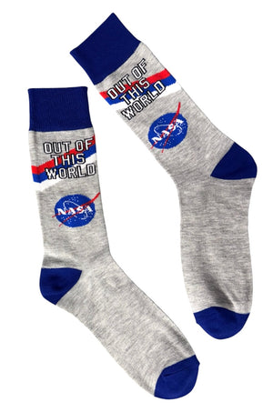NASA Men’s Socks ‘OUT OF THIS WORLD’ - Novelty Socks And Slippers