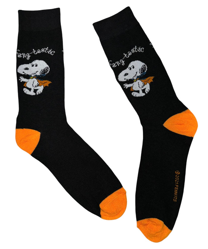 PEANUTS Men’s HALLOWEEN Socks VAMPIRE SNOOPY ‘FANGTASTIC’