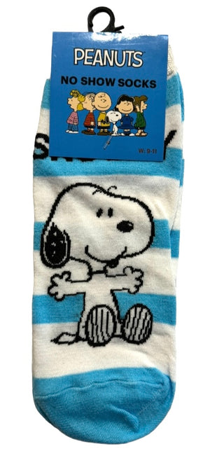 PEANUTS Ladies 1 Pair Of No Show Socks (CHOOSE PATTERN) - Novelty Socks And Slippers