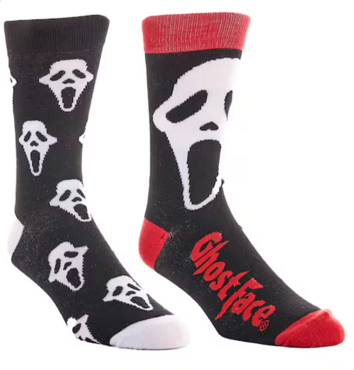 SCREAM THE MOVIE Men’s GHOSTFACE 2 Pair Of HALLOWEEN Socks