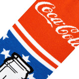 COCA-COLA Soda MEN’S PATRIOTIC CREW SOCKS ODD SOX BRAND