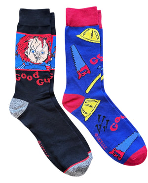 CHUCKY The Horror Movie Men’s 2 Pair Of Socks ‘GOOD GUY’ - Novelty Socks And Slippers