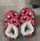 BLACK & WHITE TUXEDO CAT Ladies Non-Slip Slippers COMFIES BRAND By E&S Pets - Novelty Socks And Slippers