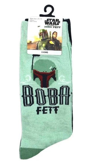 DISNEY STAR WARS Men’s 2 Pair Of BOBA FETT Socks