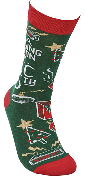 PRIMITIVES BY KATHY Unisex CHRISTMAS Socks ‘I’M A MORNING PERSON ON DEC 25th’ - Novelty Socks for Less