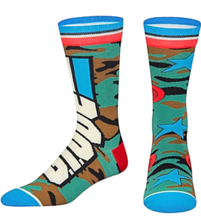 G.I. JOE Men’s Camouflage SPLIT RETRO Socks ODD SOX Brand