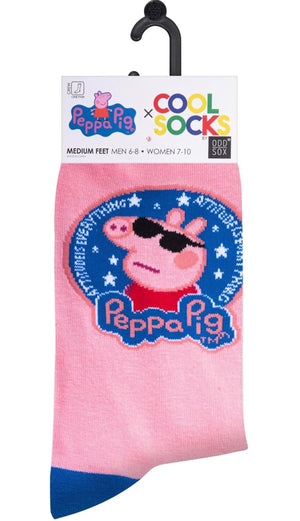 PEPPA PIG TV SHOW Unisex Socks ‘ATTITUDE IS EVERYTHING’ COOL SOCKS Brand - Novelty Socks And Slippers