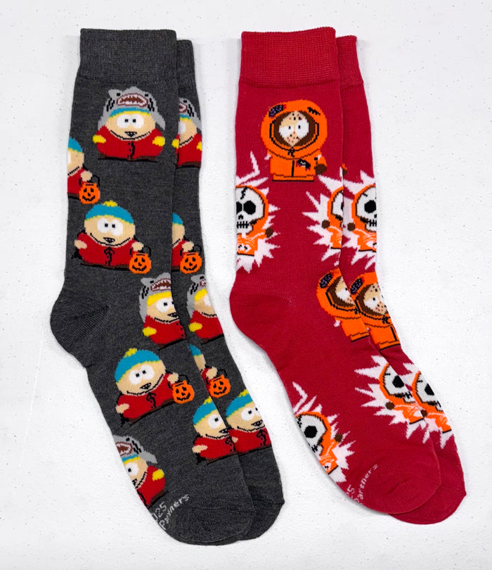 SOUTH PARK Men’s HALLOWEEN 2 Pair Of Socks CARTMAN IN SHARK COSTUME