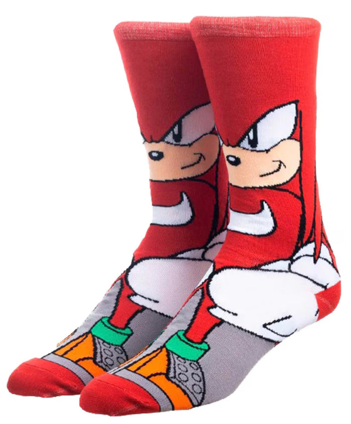 SONIC THE HEDGEHOG Men’s KNUCKLES 360 Socks BIOWORLD Brand