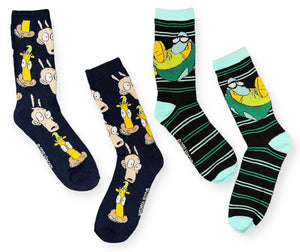 ROCKO’S MODERN LIFE Men’s 2 Pair Of Socks FILBURT SHELLBACH, HEFFER WOLFE