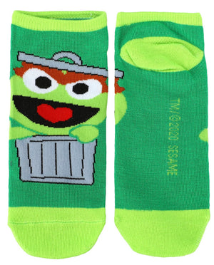 SESAME STREET Ladies 5 Pair ANKLE Socks BIOWORLD BRAND ELMO, BIG BIRD, GROVER