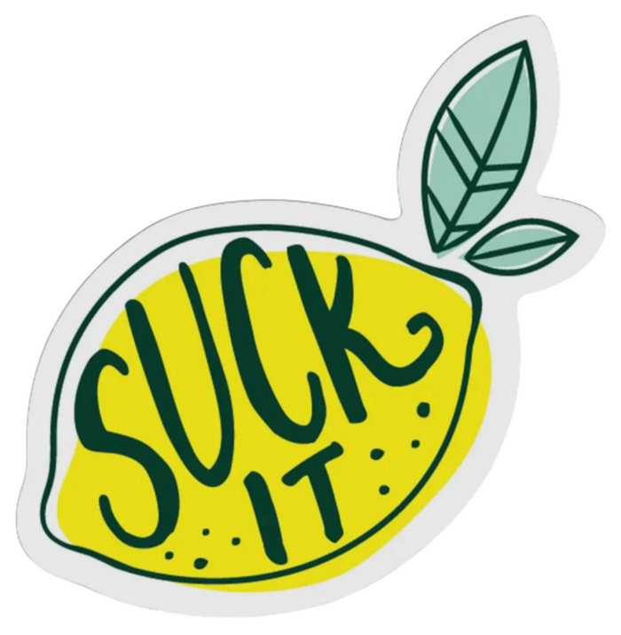 FUNATIC Brand LEMON Vinyl Sticker SUCK IT