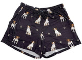 COMFIES LOUNGE PJ SHORTS Ladies JACK RUSSELL Dog By E&S PETS - Novelty Socks And Slippers