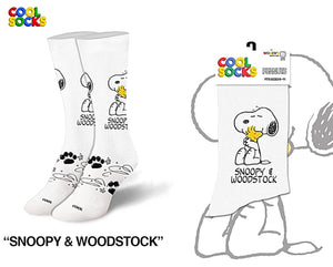 PEANUTS Unisex SNOOPY & WOODSTOCK Socks (CHOOSE SIZE) COOL SOCKS Brand - Novelty Socks for Less