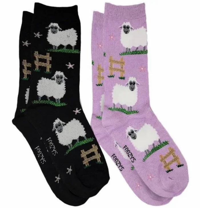 FOOZYS Brand Ladies SHEEP 2 Pair Of Socks