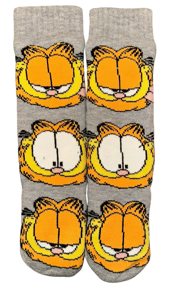 GARFIELD Cat Ladies Gripper Bottom Cozy Warmer Slipper Socks