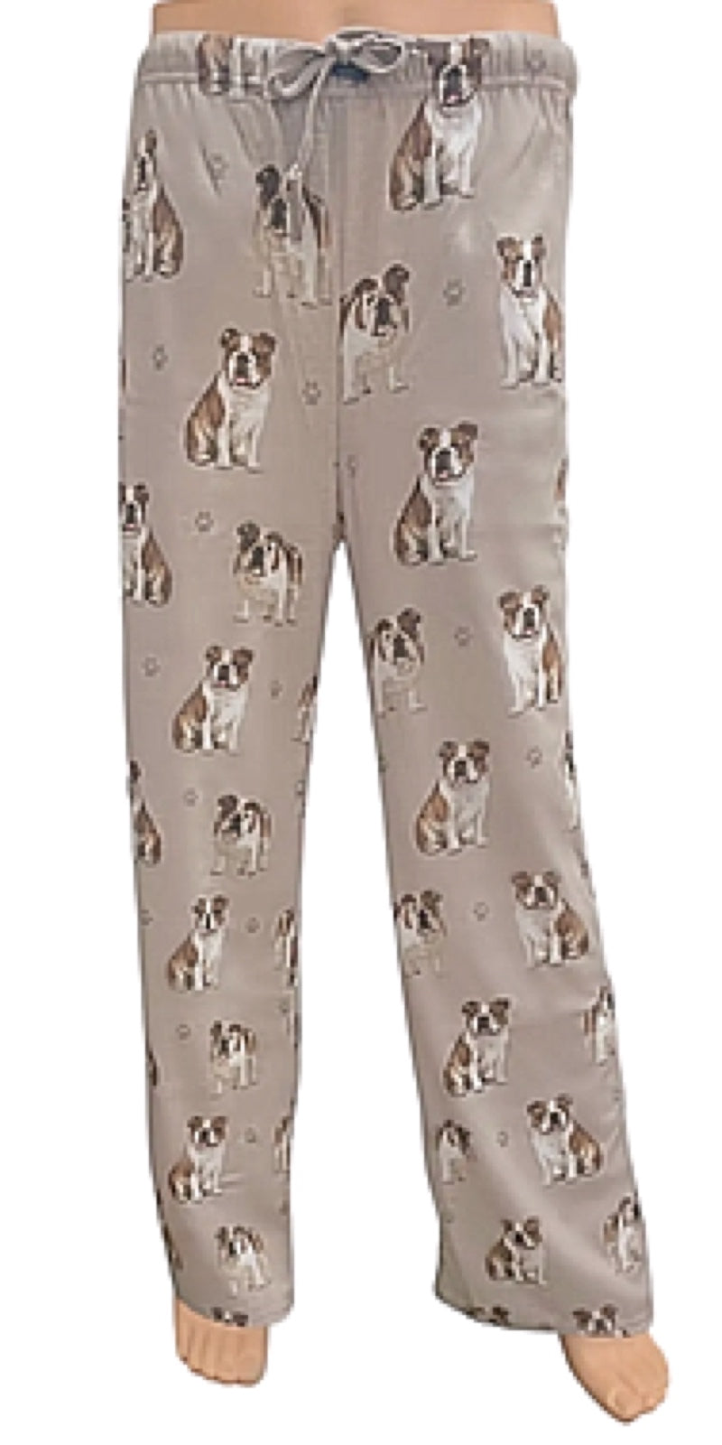 COMFIES UNISEX BULLDOG PAJAMA BOTTOMS E&S PETS (CHOOSE SIZE) - Novelty Socks for Less