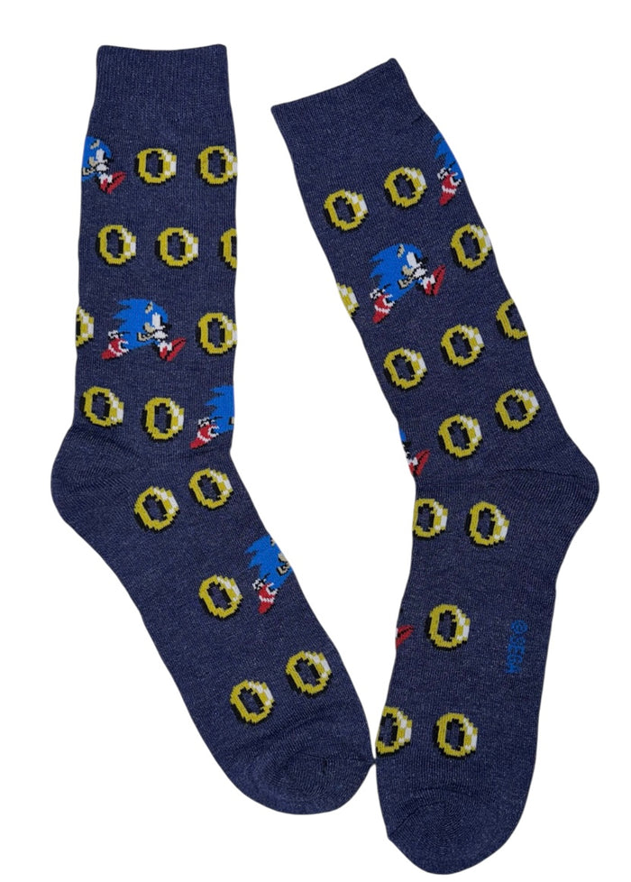 SONIC THE HEDGEHOG Men’s Socks Sonic With Rings