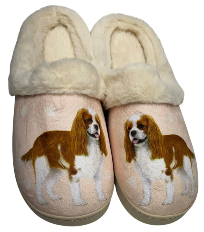 SNUGGS Memory Foam CAVALIER KING CHARLES Dog Non Slip Slippers By E&S Pets (Choose Size)