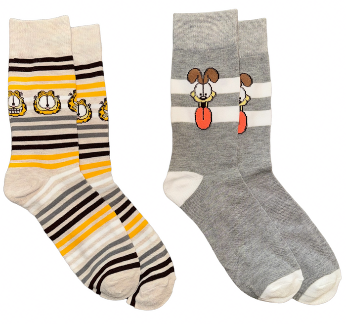 GARFIELD & ODIE Men’s 2 Pair Of Socks NICKELODEON