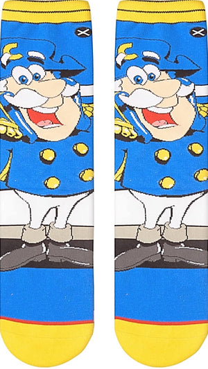 CAP’N CRUNCH CEREAL MEN’S 360 SOCKS ODD SOX BRAND - Novelty Socks for Less