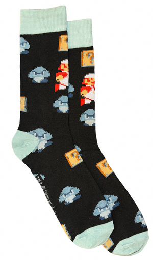 SUPER MARIO BROS. Men’s Socks With GOOMBA, MYSTERY BOX BIOWORLD Brand - Novelty Socks And Slippers
