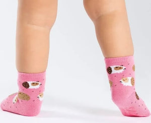 SOCK IT TO ME BRAND TODDLER GIRLS GUINEA PIG NON-SLIP GRIP SOCKS