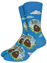 GOOD LUCK SOCK Brand Men’s HOLY SHIT Socks - Novelty Socks And Slippers