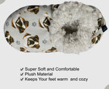 BULLDOG Ladies Non-Slip Slippers COMFIES BRAND By E&S Pets - Novelty Socks And Slippers