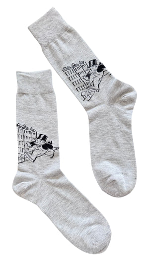 MONOPOLY Mens RICH UNCLE PENNYBAGS Socks - Novelty Socks And Slippers