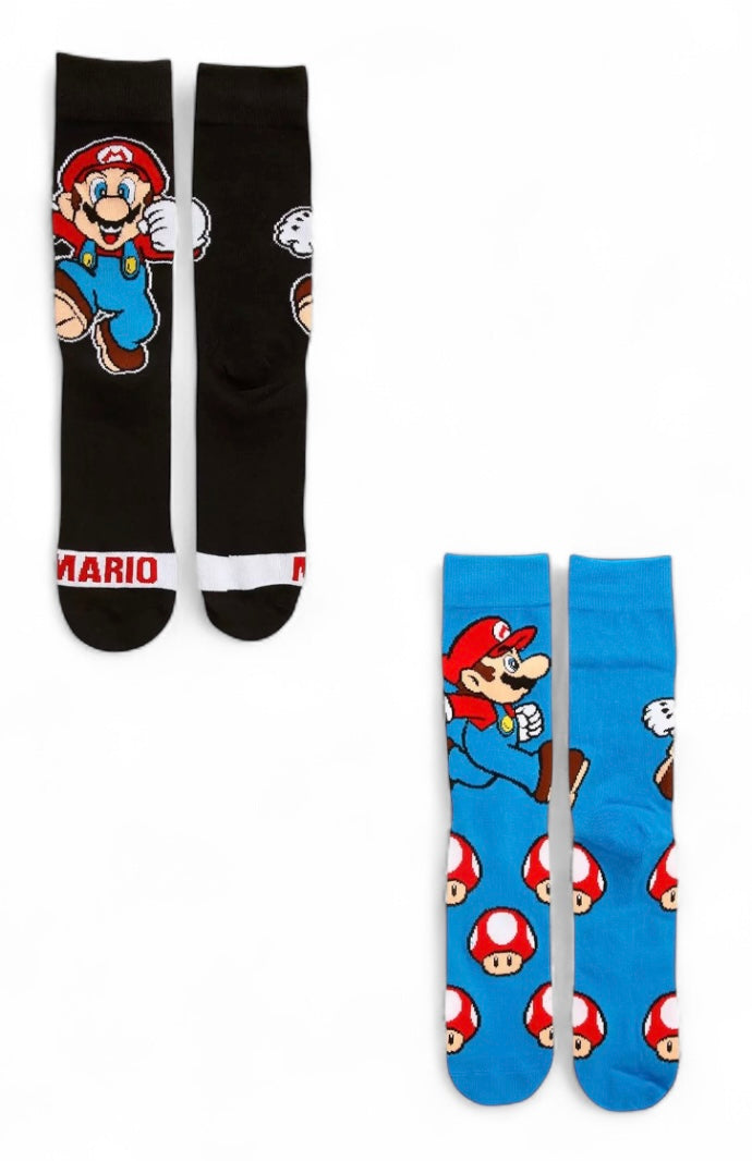 SUPER MARIO Men’s 2 Pair of Socks With TOAD