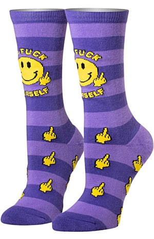 COOL SOCKS BRAND Ladies ‘GO FUCK YOURSELF’ Socks - Novelty Socks for Less
