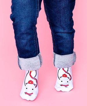 SQUID SOCKS Brand Unisex INFANT/TODDLER 3 Pair Of STAY ON Socks ‘CALEB COLLECTION’