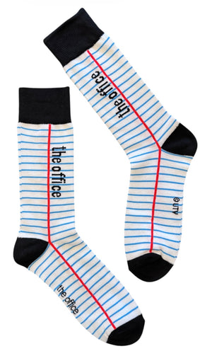 THE OFFICE TV SHOW Men’s SHEET OF PAPER Socks - Novelty Socks And Slippers