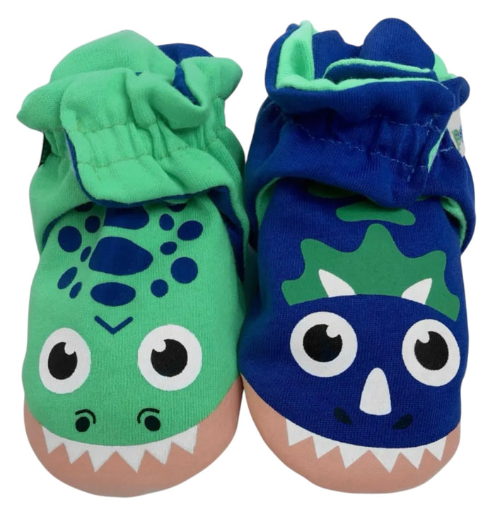 PALS SOCKS Brand Unisex T-REX & TRICERATOPS BABY BOOTIES (CHOOSE SIZE)
