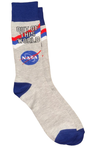 NASA Men’s Socks ‘OUT OF THIS WORLD’ - Novelty Socks And Slippers