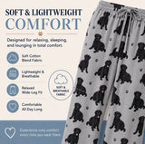 BLACK LABRADOR Dog Adult Unisex PAJAMA BOTTOMS COMFIES Brand By E&S PETS (CHOOSE SIZE)