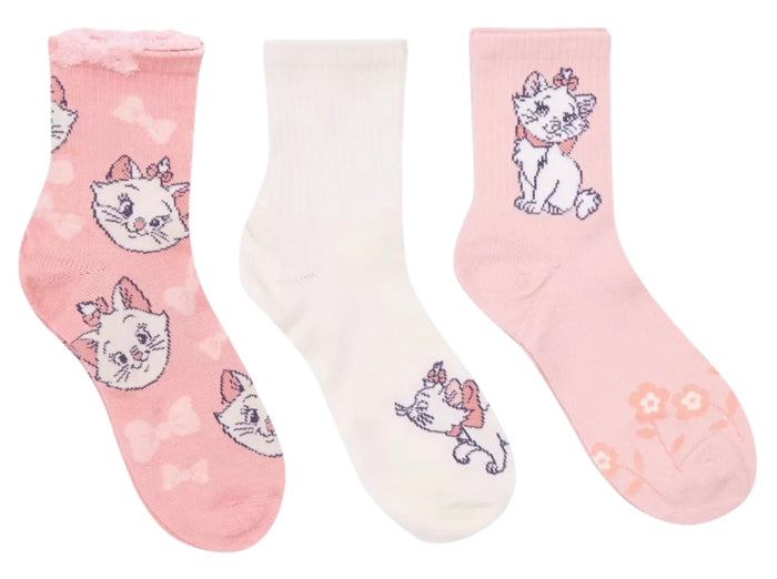 DISNEY THE ARISTOCATS Ladies 3 Pair Of MARIE THE CAT Socks