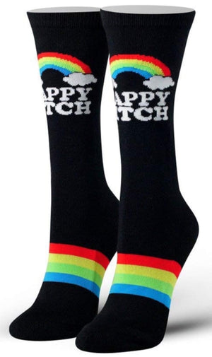 COOL SOCKS BRAND Ladies HAPPY BITCH Socks - Novelty Socks for Less