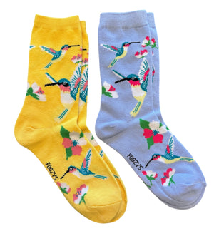 HUMMINGBIRD Ladies 2 Pair Of Socks FOOZYS Brand - Novelty Socks And Slippers