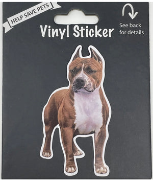 PIT BULL Dog Vinyl Sticker By E&S Pets (CHOOSE STYLE)