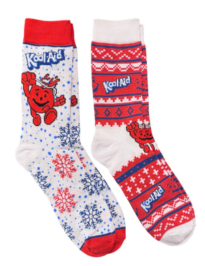 KOOL-AID DRINK Men’s CHRISTMAS 2 Pair Of Socks COOL SOCKS Brand - Novelty Socks And Slippers