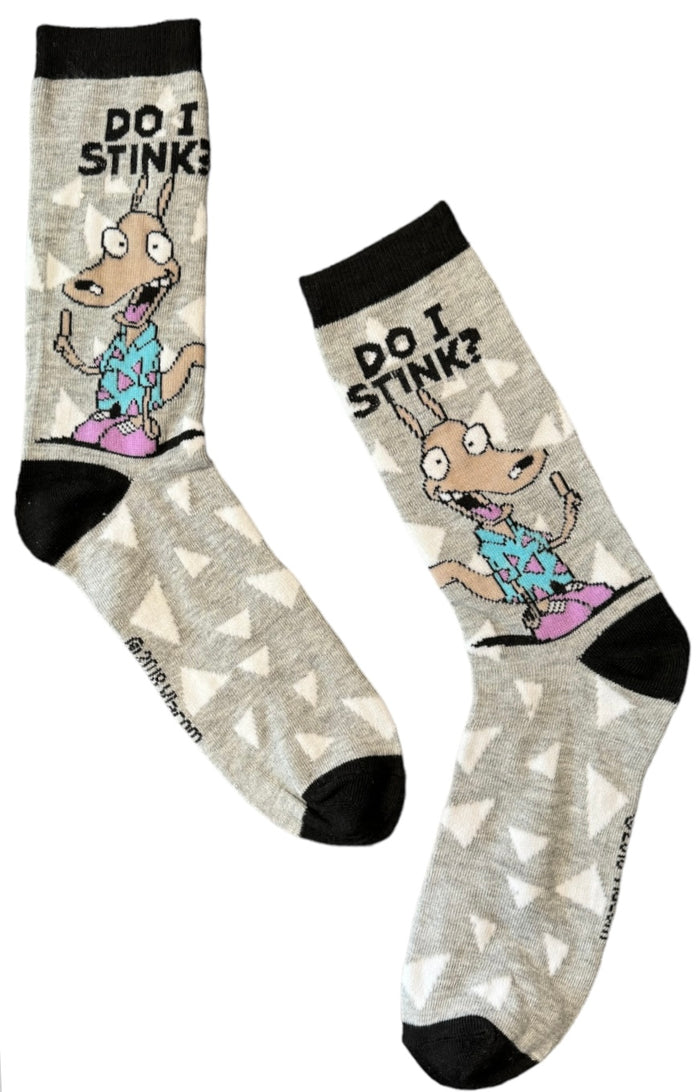 Rocko’s Modern Life Men’s Socks 'DO I STINK?' NICKELODEON